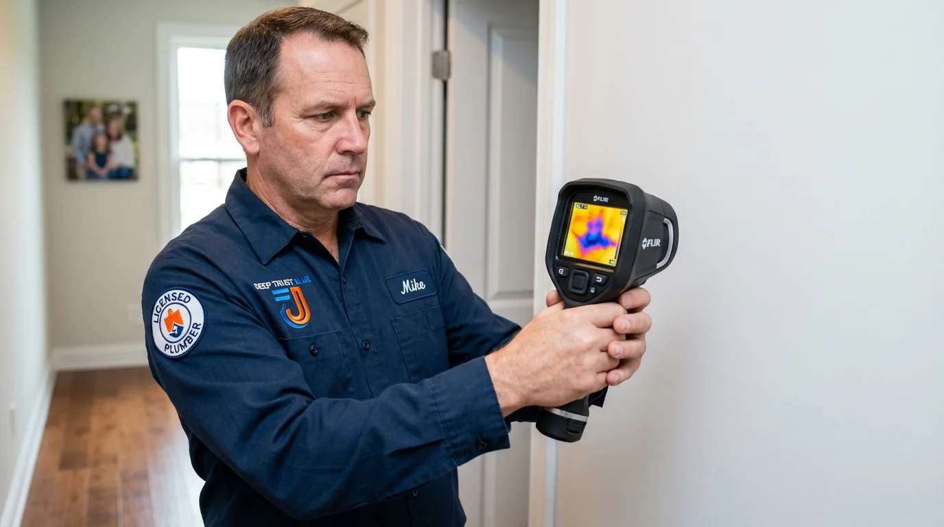 Thermal imaging leak detection by Johns Plumbing LLC in Scott Air Force Base